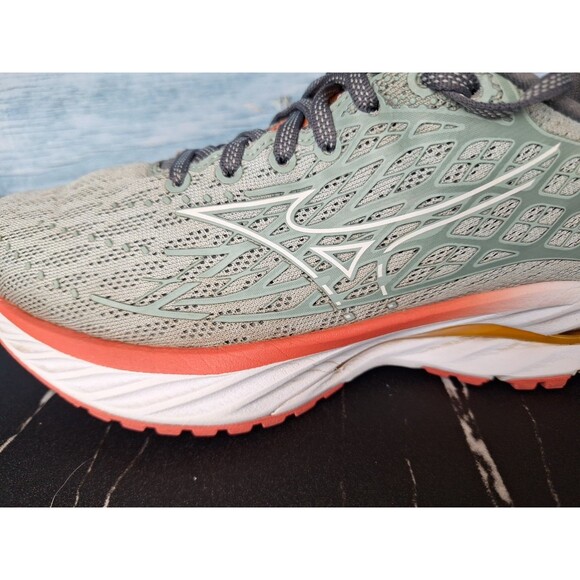 Mizuno Wave Inspire 20 XX Men\'s Gray Orange Running Shoes Sz 6.5 main image 13